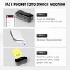 TP31 Mini Tattoo Stencil Printer, with 30pcs Transfer Paper,Battery super