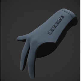 Moori Professional Billiards Glove (Charcoal, X-Large, Close Finger Left)