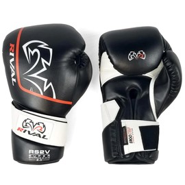 RIVAL Boxing RS2V 2.0 Super Sparring Gloves - Uses a Single Strap, Hook and Loop System Instead of Laces, Soft Inner Lining