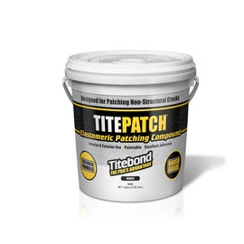 Titebond TitePatch Elastomeric Patching Compound 5366, White Textured Brush Grade, 1 Gallon
