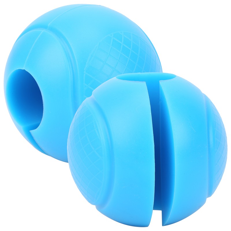 2pcs Barbell Grips Round Thick Silicone Dumbbell Adapter Balls Barbell