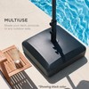 Best Choice Products 123lb Capacity Fillable Mobile Umbrella Base Heavy