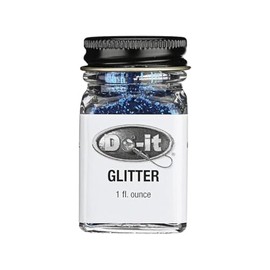 Do It Mold Essential Series Glitter 1 Oz - Bring The “Bling” to Your own Custom Made Soft Plastic baits. (Canadian Blue Glitter)