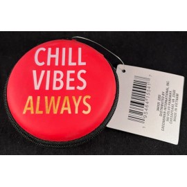 Greenbrier International Tech Case - Earbuds Case - Hard Sides - Zipper -Cord Storage -Chill Vibes Always