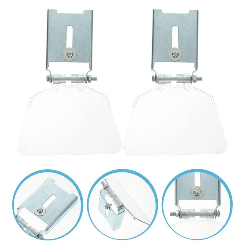 Bench Eyeshield, 2 Pcs Stainless Steel Bench Guard Shield Eyeshield