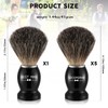 Reallnaive Groomsmen Gift Set of 6 Badger Hair Shaving Brushes