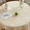 Nother Ampios Square Vintage Lace Crochet Placemats Beige 100x100cm