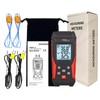 AOOFCMLLC Thermocouple Thermometer, Digital Dual Channels Thermocouple with 4 K-Type