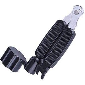 KEWAYO Guitar Tuning Tools, Professional Guitar String Winder Cutter and Bridge Pin Puller, Guitar Repair Tool Functional 3 in 1 (Black)