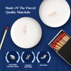 Lerner Tealight Candles, 50 Count | 6 Hour Long-Burning White