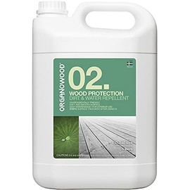 OrganoWood 02 Wood Protection Dirt & Water Repellent Step 2 5.0 Liter
