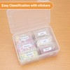 Mathtoxyz Small Bead Organizers and Storage, Clear Bead Storage Containers