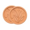 Goodful Brown Sugar Saver and Softener Disc with Elegant Leaf