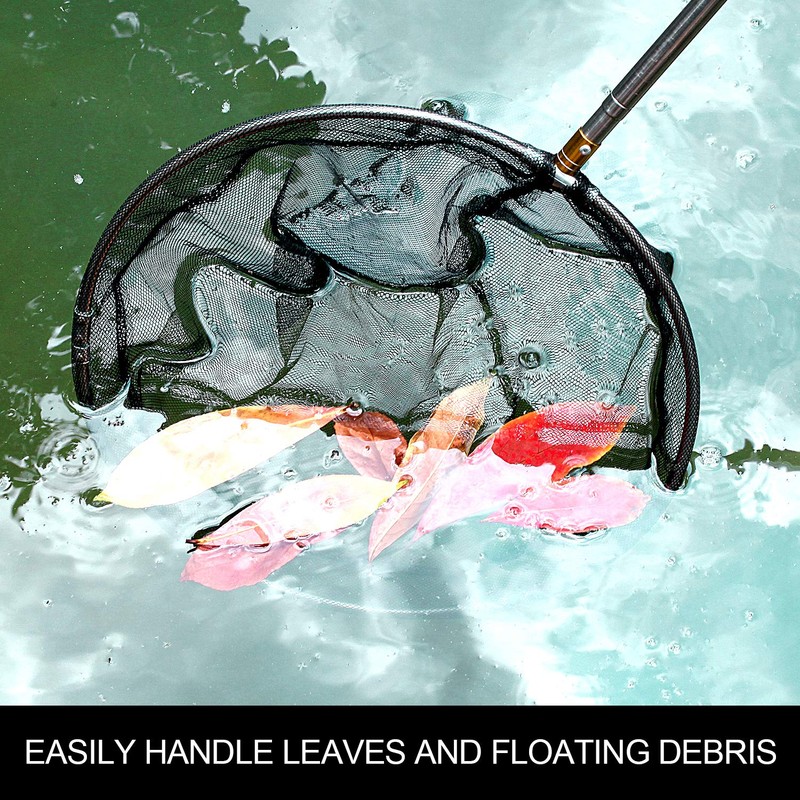 Mingjieus Pool Skimmer Net with Stainless Steel Telescopic Pole,58" Extendable