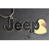 Jeep Black Jeep Metal keychain with rubber duck
