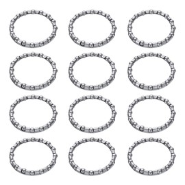 sourcing map Bicycle Crank Ball Bearing 1/5Inch (4mm) x 16 Balls, 2pcs Replacement Ball Bearings for Mountain Bottom Bracket Bearings Bike Wheel Frame Bearing Repair