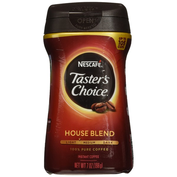 Nescafe Taster's Choice Instant House Blend Coffee, 7 Ounce Canister