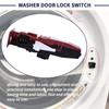 Magimaker Washer Door Lock Switch Assembly WH10X20821 Compatible with GE