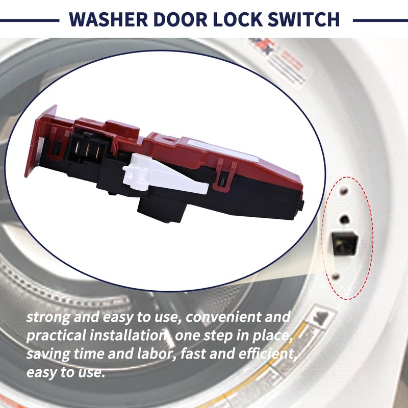 Magimaker Washer Door Lock Switch Assembly WH10X20821 Compatible with GE