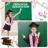 Tigeen 2 Pieces Preschool Kindergarten Graduation Stole Pink Kids Graduation