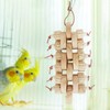Fenteer Bird Toy Parrot Toy with Wood Beads Parrot Cage