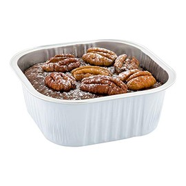 Restaurantware-10 Ounce Disposable Ramekins, 100 Square Creme Brulee Disposable Cups - Oven-Safe, For Cupcakes And Muffins, White Aluminum Disposable Baking Cups, Freezer-Safe, Greaseproof