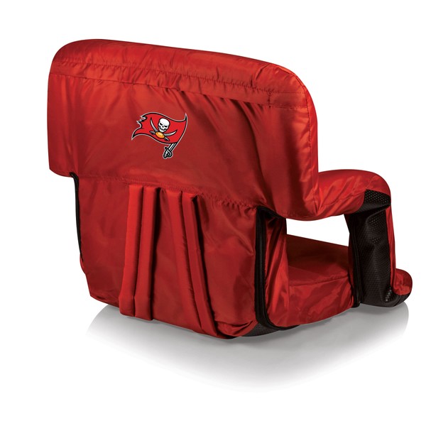 PICNIC TIME Red Tampa Bay Buccaneers Ventura Seat Portable Recliner Chair