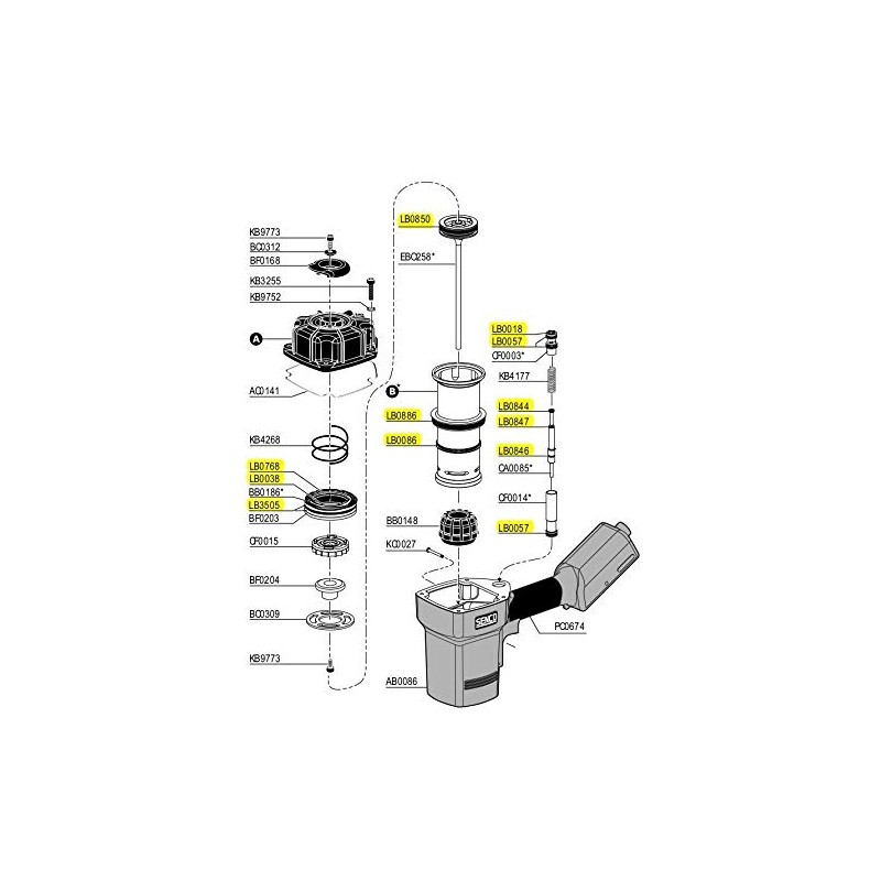 O-Ring Kit for Senco Framing Nailer FramePro 701-XP 702-XP 751