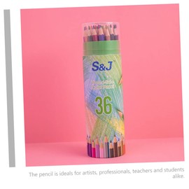Operitacx 1set Colored Pencils Pencils Crayons Everlasting Pencil Sketching Pencils Pencil Case Cute Pencils Pastel Pencils Lead Pencils Portable Coloring Pencils Wood 36pcs
