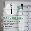 Blind Wand Replacement with Hook, 17 Inches White Fiberglass Blind
