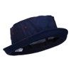 e4Hats.com Striped Roll Up Bucket Hat - Navy Wine M-L