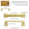 Amerdeco 10 Pack Brushed Gold Cabinet Pulls 3 Inch Hole