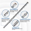 Syizyen 17pcs SDS Plus Concrete Masonry Drill Bits and Chisels