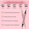 Lápiz de Cejas 2 en 1 con Gel Impermeable –