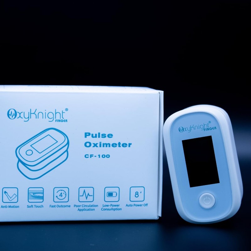 Bluetooth Fingertip Pulse Oximeter - Measures Oxygen Level, Pulse Rate