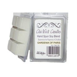 ChicWick Candles 2Pack Gardenia of Paris Soy Blend Wax Melts 6oz 12 Wax Cubes Wax Tarts Wax Chunks, 50 Plus Hours of Quality Fragrance