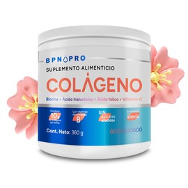 Bpn Pro Colágeno Hidrolizado Polvo Por Toma Vitaminas Ácido Fólico Collagen Peptides Piel Cabello Uñas Sabor Fácil Mezclar Azúcar