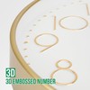bakbrand Wall Clock Non-Ticking Silent Modern Simple Style Round Decor