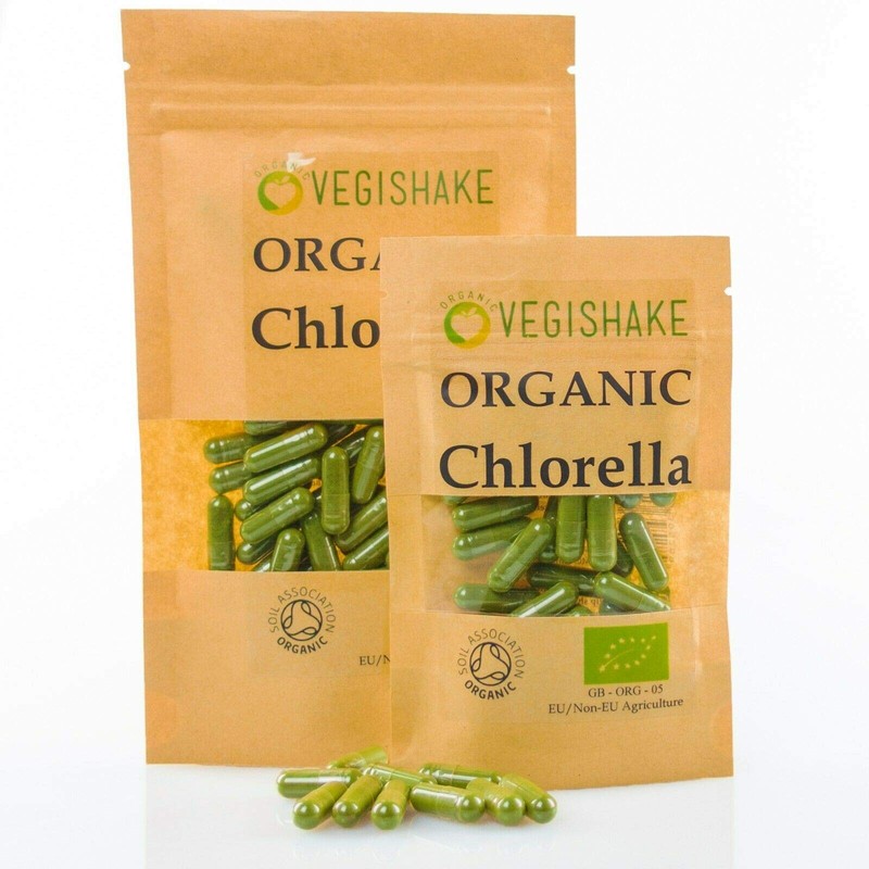 Organic Chlorella HPMC Capsules Algae Omega 3 & 6 Heavy