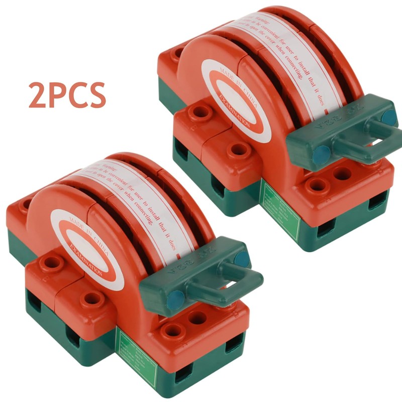 CYTGOUPER 2 Pcs 220V 32A 2 Pole Power Disconnect Knife