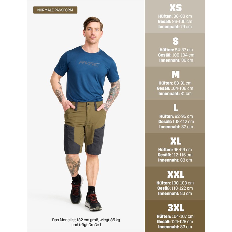 RevolutionRace RVRC GP Men's Shorts, Durable and Ventilated Hiking Shorts