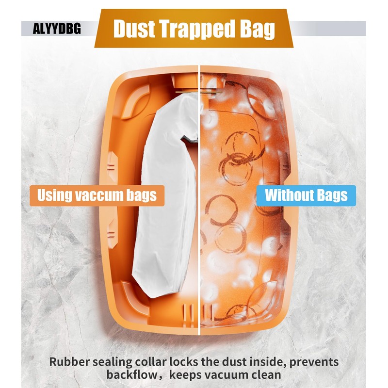 ALYYDBG for Ridgid Shop Vac bags 12-16 Gallon, Size A