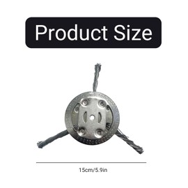 Universal Steel Wire Grass Trimmer Head,6 Inch Steel Wire Grass Trimmer Head for Electric Cordless String Trimmers, Weed Wrecker (3 Blade)