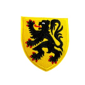 Flanders Flemish Belgium Flag Crest Embroidered Iron On Patch