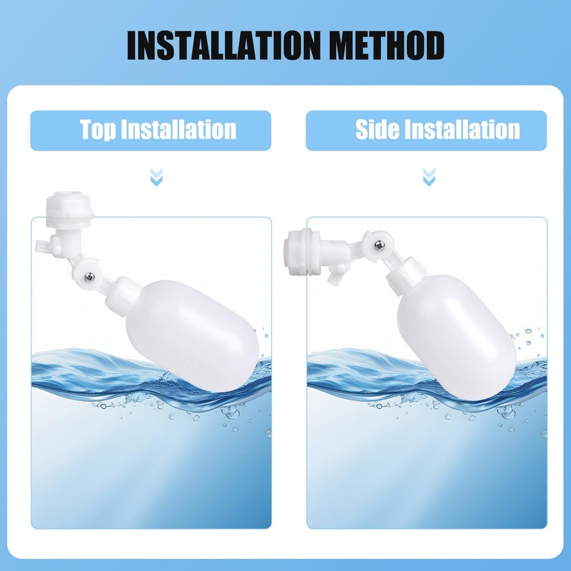 MUDUOBAN 1/4 Inch Tube Float Valve RO Water Reverse Osmosis