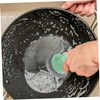 FOMIYES 6pcs Detachable Handle Stainless Steel Pot Scrubber Heavy Duty