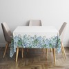 Tablecloth 152 x 213cm Rectangular, Eucalyptus Floral Table Cover for