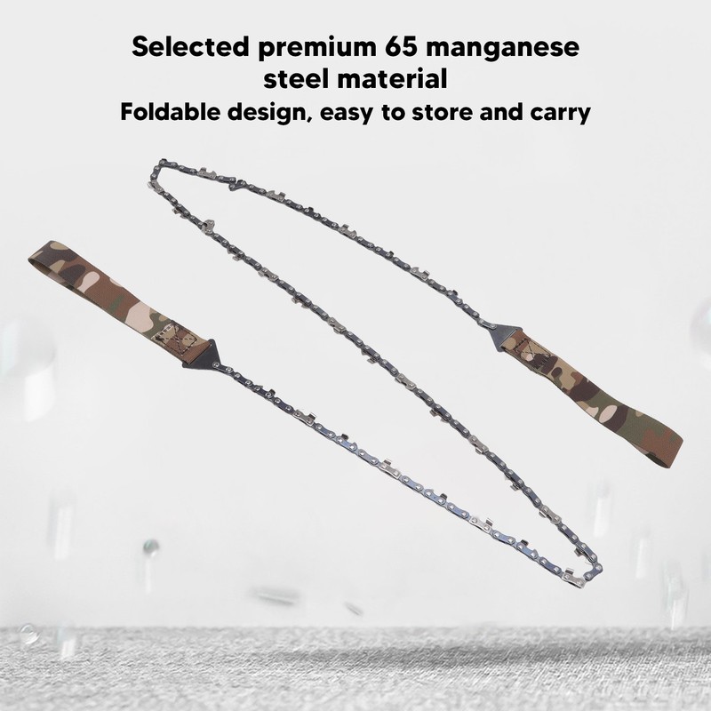 Hand Chain Saw 48in Foldable Portable Outdoor Pocket Chain Saw