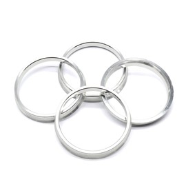 GoldenSunny 73.1mm OD to 66.1mm ID Silver Aluminum Hub Centric Rings - Pack of 4