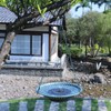 12.3" Hanging Bird Bath with Solar Fountain Bird Bath Bubbler，Birdbath